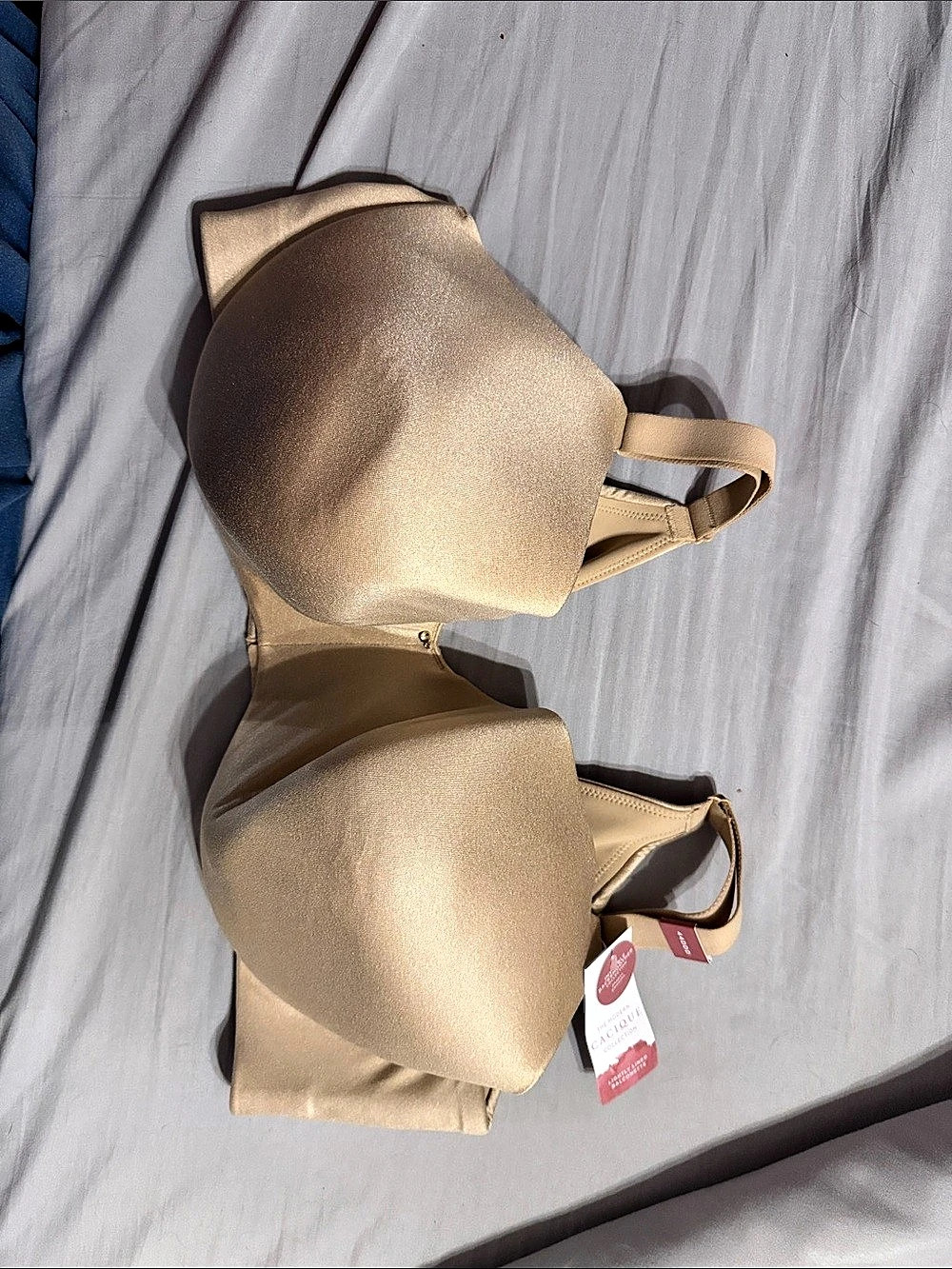 Cacique Invisible Back Smoother Lightly Lined Balconette Bra Gold 40DDD